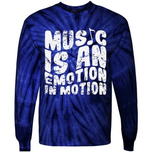 Music Is An Emotion In Motion Tie-Dye Long Sleeve Shirt