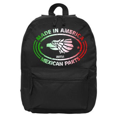 Made In America With Mexican Parts, American Pride Shirt 16 in Basic Backpack