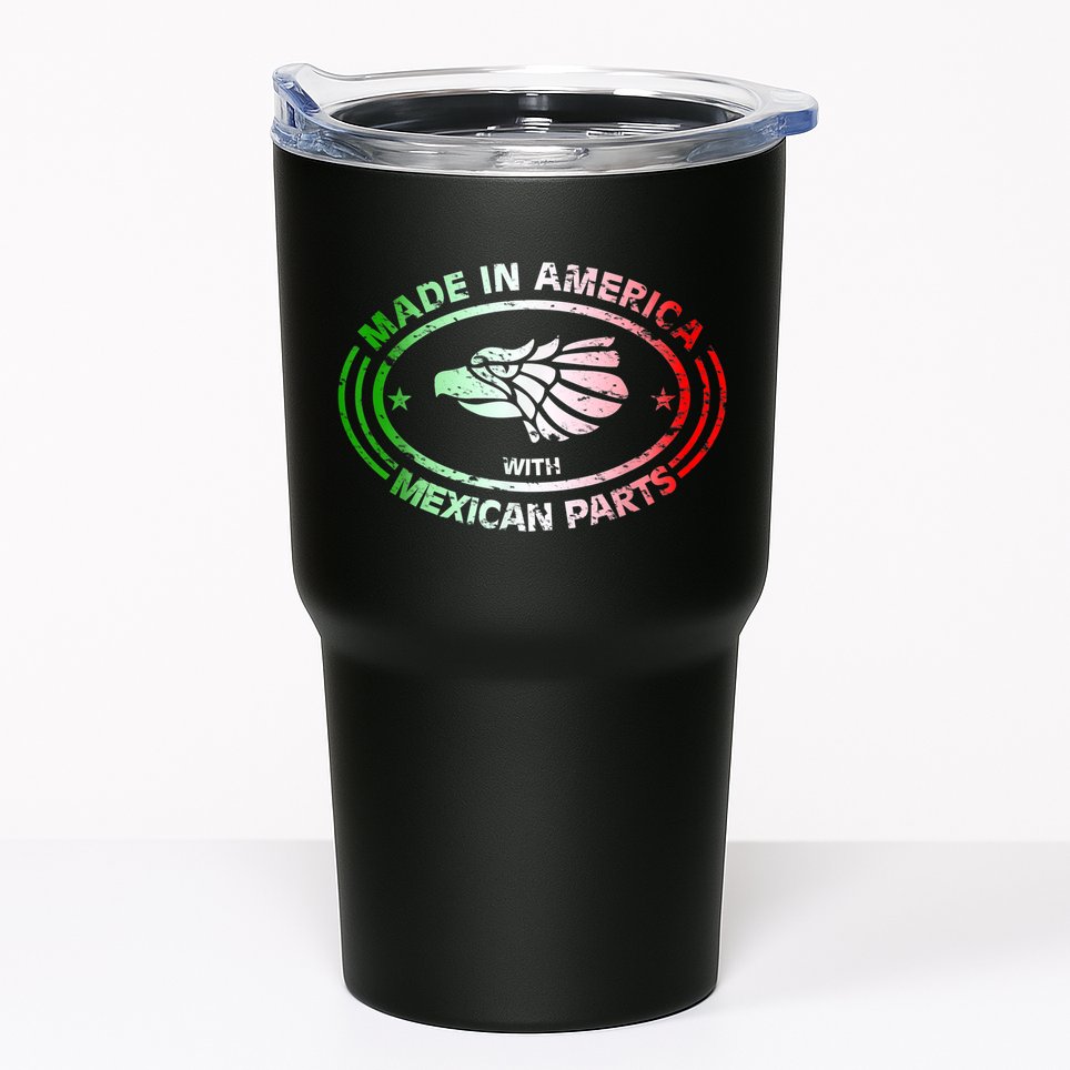 Made In America With Mexican Parts, American Pride Shirt Tumbler