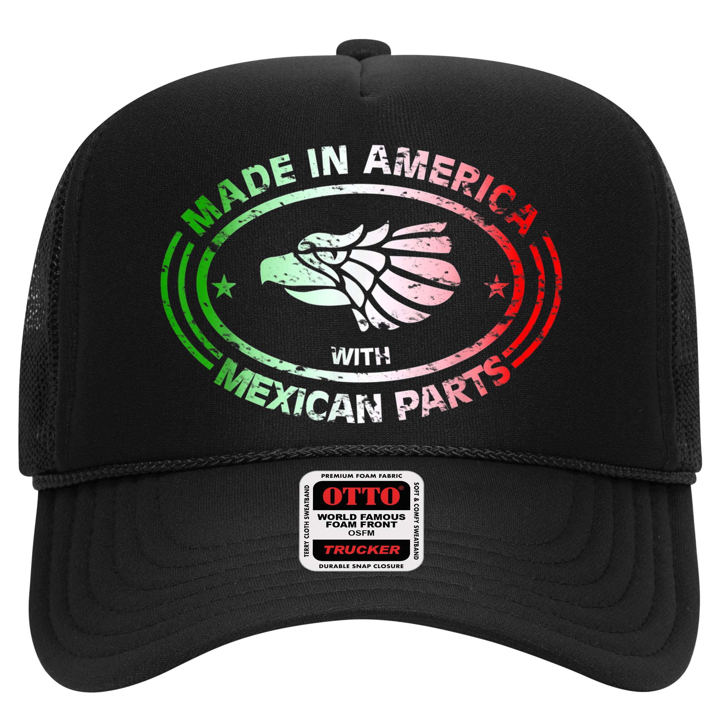 Made In America With Mexican Parts, American Pride Shirt Hat