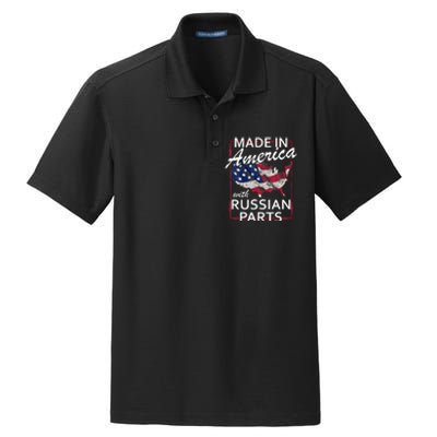 Made In America With Russian Parts Half American Russia Dry Zone Grid Polo