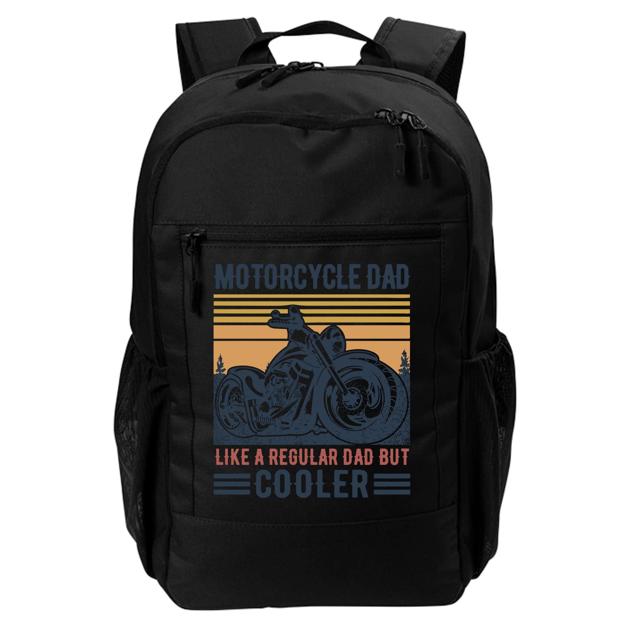 Men Im A Biker Dad Funny Motorcycle Rider Dad Fathers Day Gift Backpack