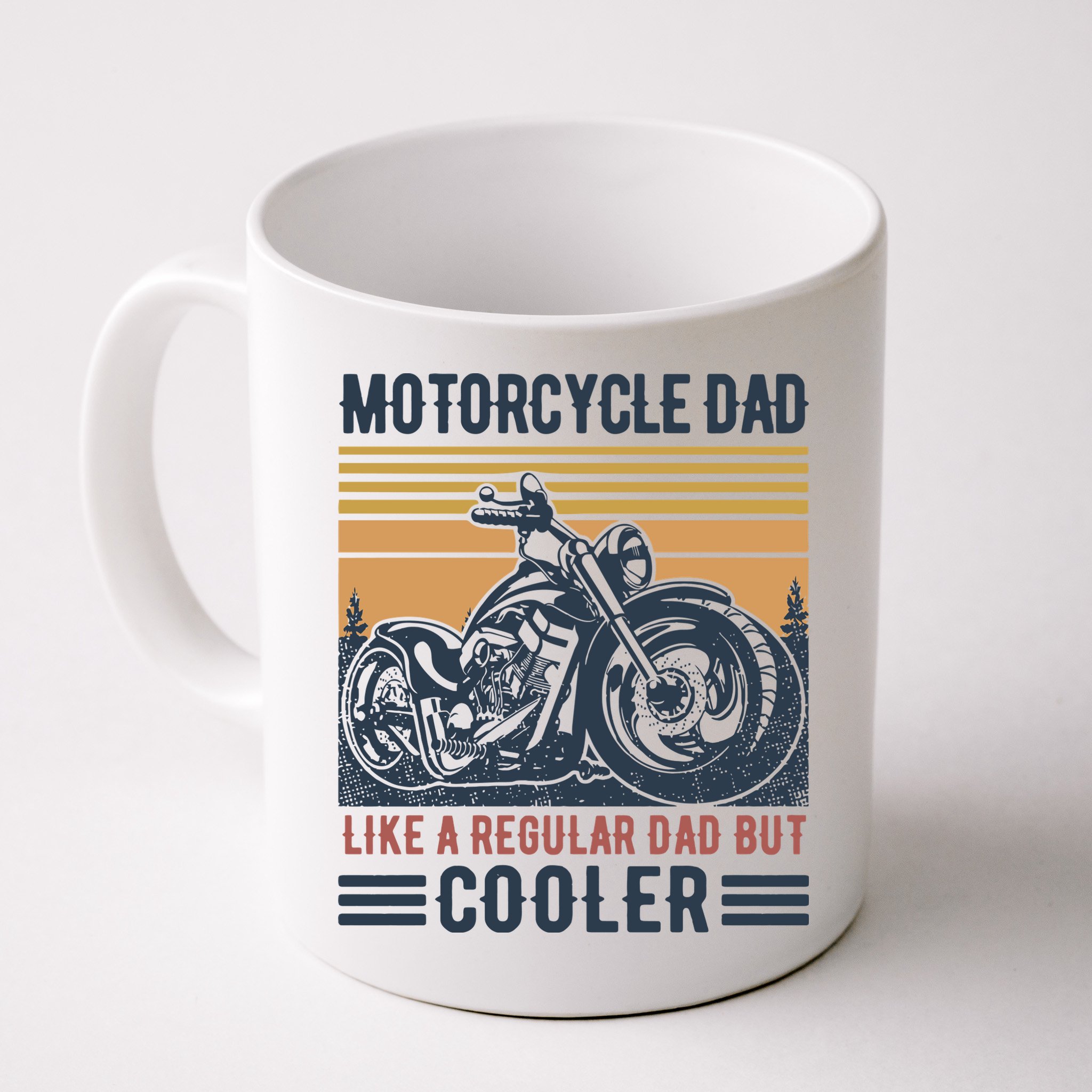 Men Im A Biker Dad Funny Motorcycle Rider Dad Fathers Day Gift Mug