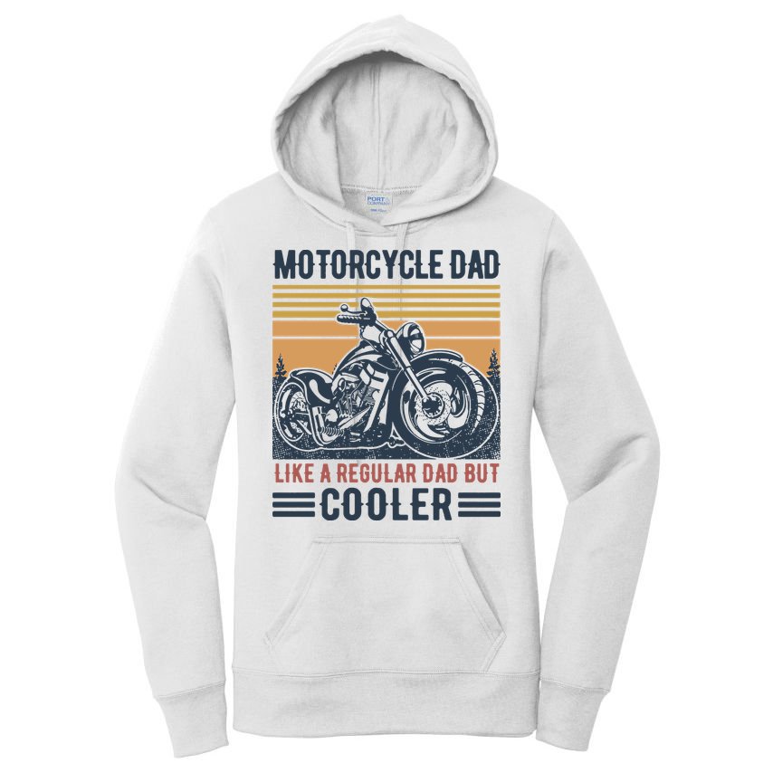 Men Im A Biker Dad Funny Motorcycle Rider Dad Fathers Day Gift Women's Pullover Hoodie