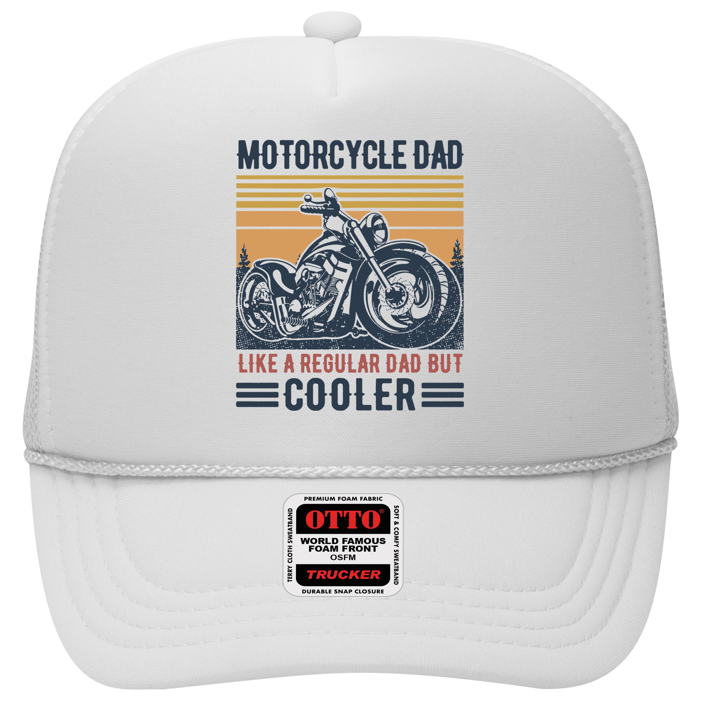 Men Im A Biker Dad Funny Motorcycle Rider Dad Fathers Day Gift Hat