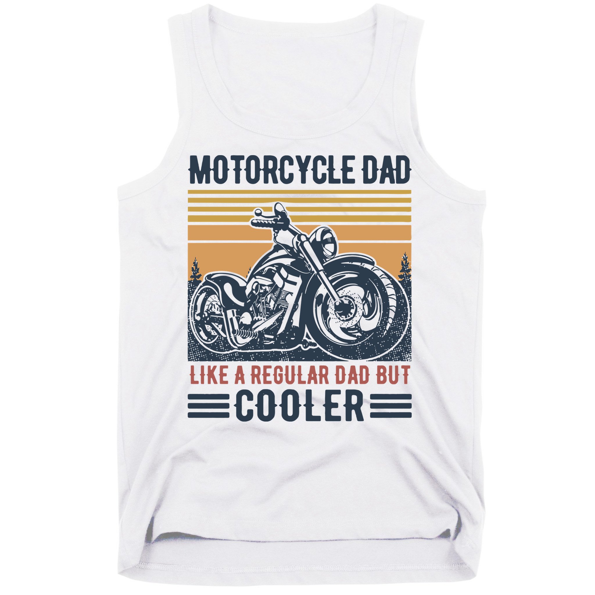 Men Im A Biker Dad Funny Motorcycle Rider Dad Fathers Day Gift Tank Top