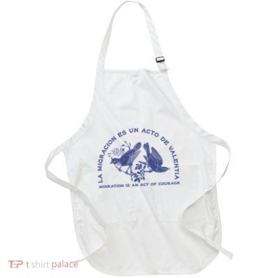 Migration Is A Human Right La MigracióN Es Un Acto De ValentíA Full-Length Apron With Pockets