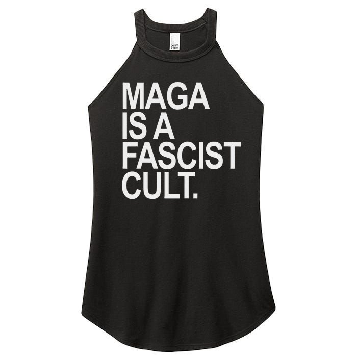 Maga Is A Fascist Cult Stand Against Fascism Women's Perfect Tri Rocker Tank