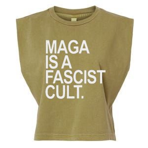 Maga Is A Fascist Cult Stand Against Fascism Garment-Dyed Women's Muscle Tee