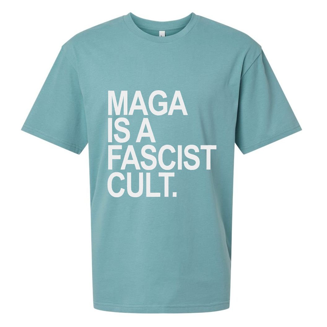 Maga Is A Fascist Cult Stand Against Fascism Sueded Cloud Jersey T-Shirt