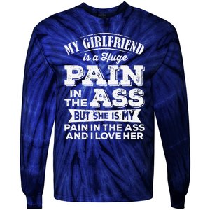 Myfriend Is A Huge Pain In The Ass But I Love Her Cool Tie-Dye Long Sleeve Shirt