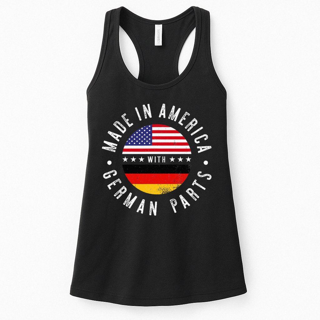 Made In America With German Parts Germany Pride Womens Tank Top