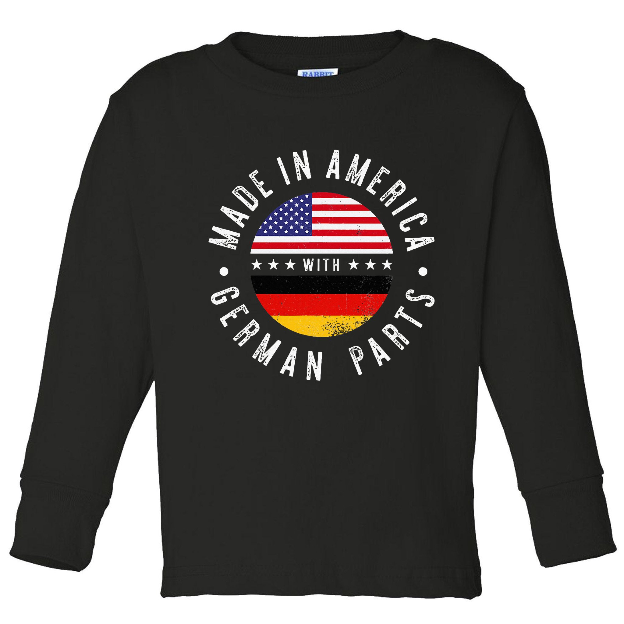 Made In America With German Parts Germany Pride Toddler Long Sleeve Shirt