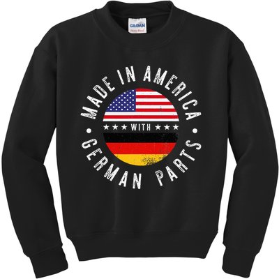 Made In America With German Parts Germany Pride Kids Sweatshirt
