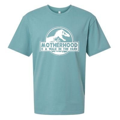 Motherhood Is A Walk In The Park Sueded Cloud Jersey T-Shirt