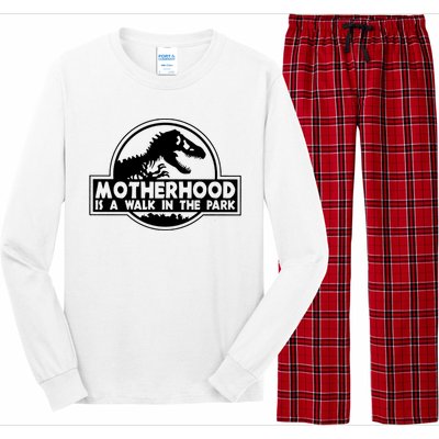 Motherhood Is A Walk In The Park Long Sleeve Pajama Set