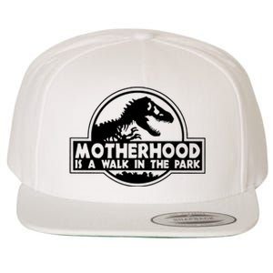 Motherhood Is A Walk In The Park Wool Snapback Cap