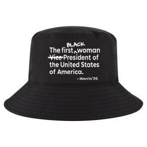 Mess In A Bottle Black The First Woman Vicepresident Of The United States Of Am Cool Comfort Performance Bucket Hat