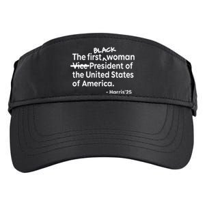 Mess In A Bottle Black The First Woman Vicepresident Of The United States Of Am Adult Drive Performance Visor