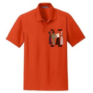 Motivational Inspiring African American Mama Mommy Mom Bruh Gift Dry Zone Grid Polo