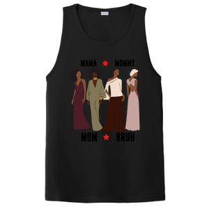 Motivational Inspiring African American Mama Mommy Mom Bruh Gift PosiCharge Competitor Tank