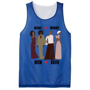 Motivational Inspiring African American Mama Mommy Mom Bruh Gift Mesh Reversible Basketball Jersey Tank