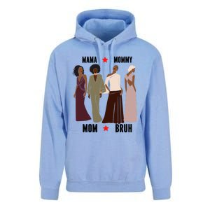 Motivational Inspiring African American Mama Mommy Mom Bruh Gift Unisex Surf Hoodie