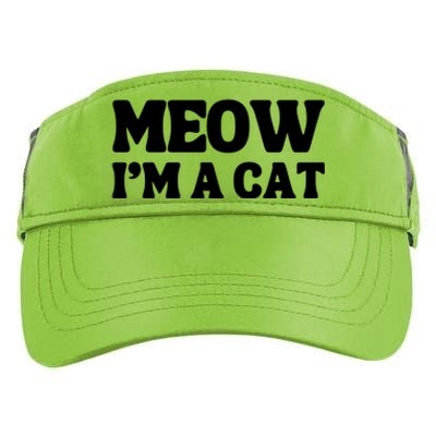 Meow IM A Cat Halloween Costume Funny Saying Cat Adult Drive Performance Visor