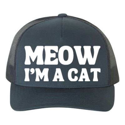 Meow IM A Cat Halloween Costume Funny Saying Cat Yupoong Adult 5-Panel Trucker Hat