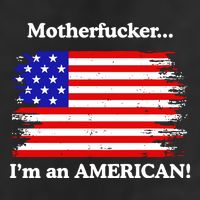 Motherfcker IM An American 7 Panel Mesh Trucker Snapback Hat