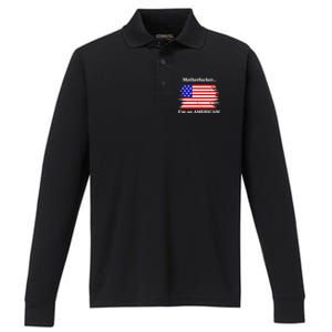 Motherfcker IM An American Performance Long Sleeve Polo