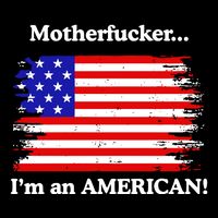 Motherfcker IM An American Flat Bill Trucker Hat