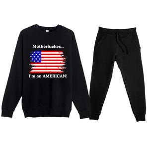 Motherfcker IM An American Premium Crewneck Sweatsuit Set