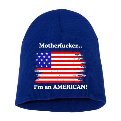 Motherfcker IM An American Short Acrylic Beanie