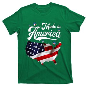 Made In America Patriotic American Flag 4th Of July T-Shirt