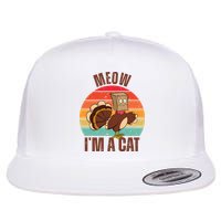 Meow IM A Cat Thanksgiving Turkey Funny Flatbill Hat