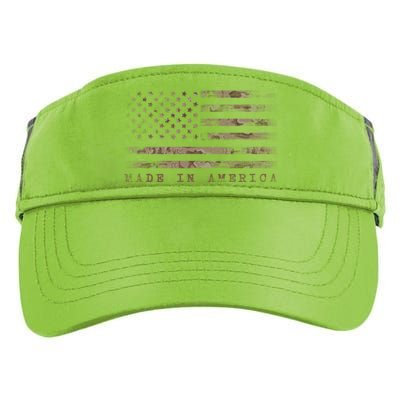 Made In America With Us Flag Design For Usa Independence Day Gift Adult Drive Performance Visor