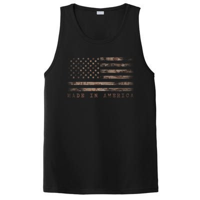 Made In America With Us Flag Design For Usa Independence Day Gift PosiCharge Competitor Tank