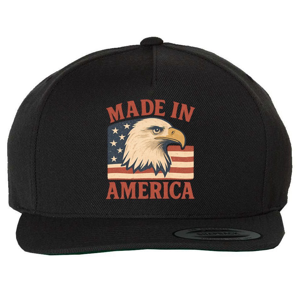 Made in America Wool Snapback Cap