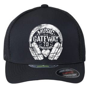 Music Is A Gateway To Emotions Flexfit Unipanel Trucker Cap