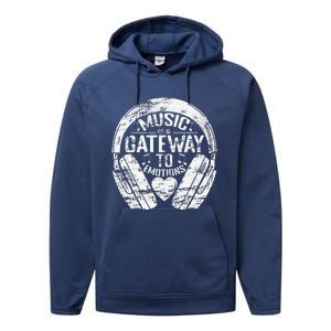 Music Is A Gateway To Emotions Performance Fleece Hoodie