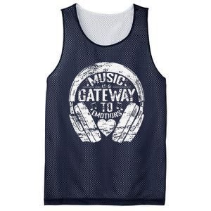 Music Is A Gateway To Emotions Mesh Reversible Basketball Jersey Tank