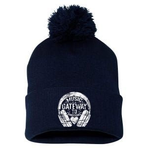 Music Is A Gateway To Emotions Pom Pom 12in Knit Beanie