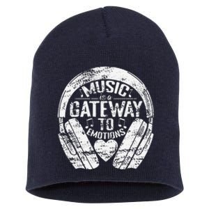 Music Is A Gateway To Emotions Short Acrylic Beanie