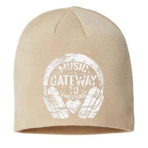 Music Is A Gateway To Emotions Sustainable Beanie