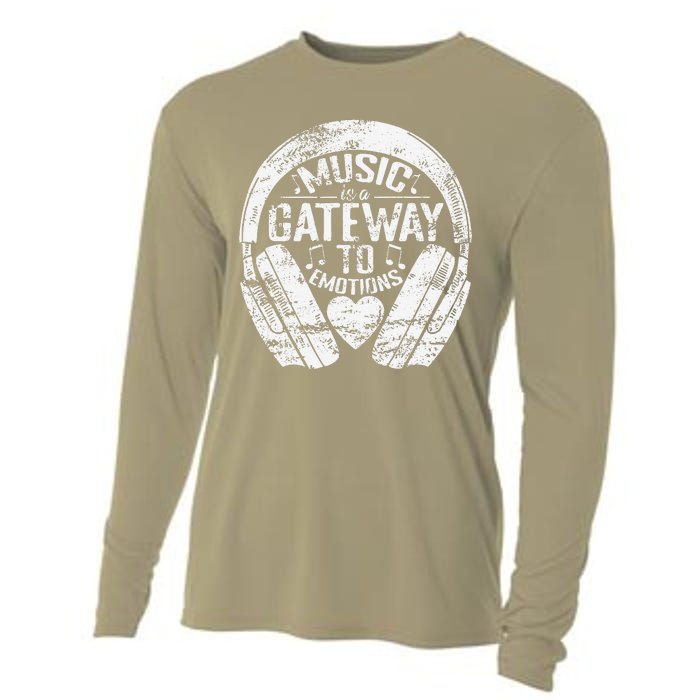 Music Is A Gateway To Emotions Cooling Performance Long Sleeve Crew