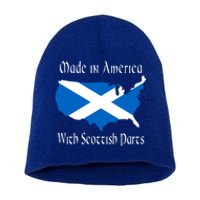 Made In America With Scottish Parts Funny Gift Short Acrylic Beanie