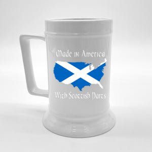 Made In America With Scottish Parts Funny Gift Beer Stein