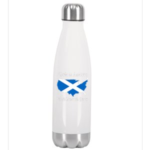 Made In America With Scottish Parts Funny Gift Stainless Steel Insulated Water Bottle