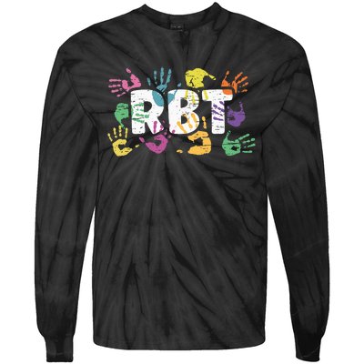 Mental Illness Awareness Registered Behavior Technician RBT Tie-Dye Long Sleeve Shirt